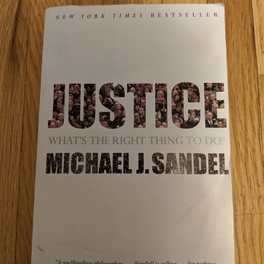 Justice by Michael J Sandel Harvard professor